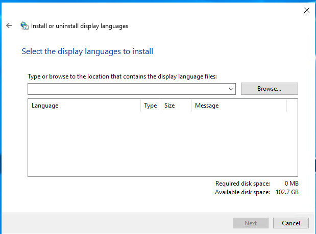 Install additional Language Packs into Windows Server 2019